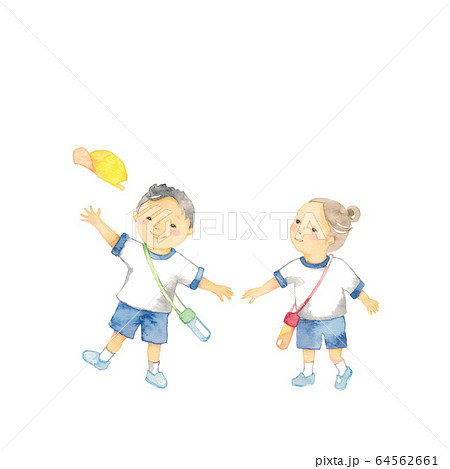 幼稚園児、素材 64562661