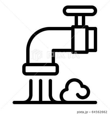 Water tap icon, outline style 64562662