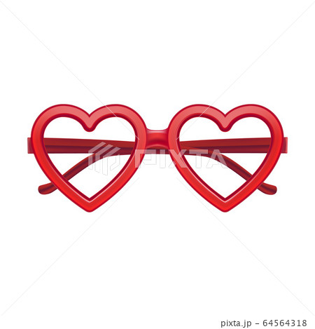 Realistic Detailed 3d Vintage Red Heart Glass. Vector 64564318