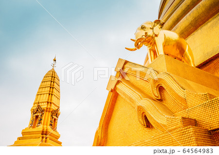 Wat Bowonniwet Vihara temple in Bangkok, Thailand 64564983