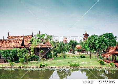 Ancient City Mueang Boran in Samut Prakan, Thailand 64565095