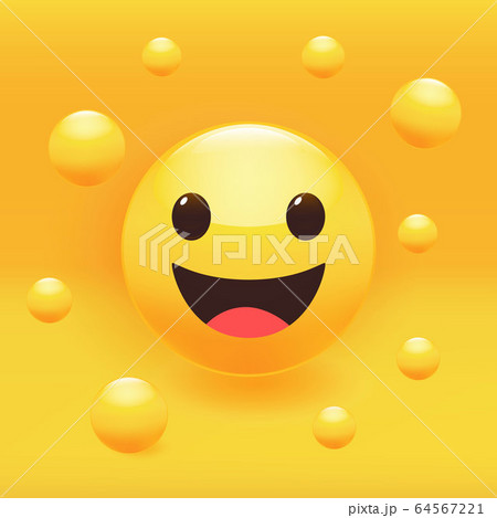 Smile sticker set. Premium vector illustration. 64567221