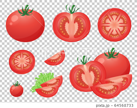 トマトのイラスト素材セットのイラスト素材