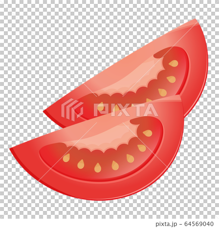 トマトのイラスト 串切りのイラスト素材