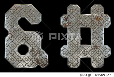 Set Of Symbols Ampersand And Hash Made Of のイラスト素材