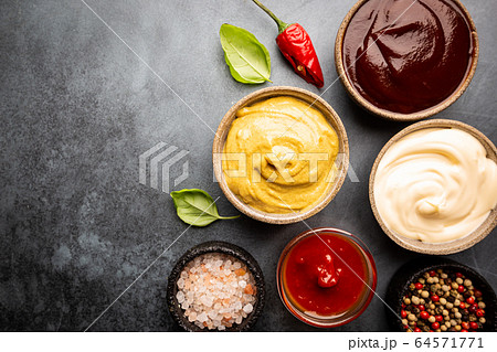 Classic set of sauces Classic set of sauces 64571771