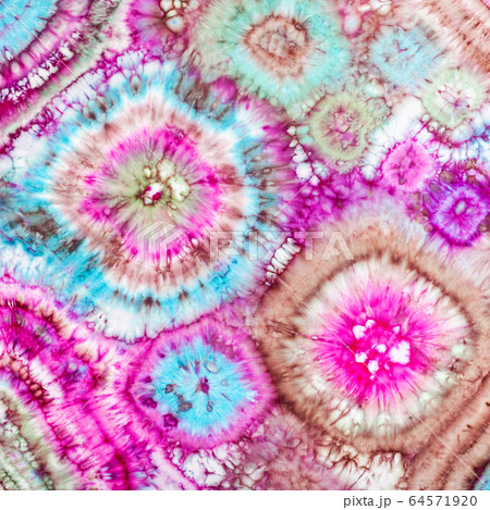 abstract bright pattern handpainted on head scarf 64571920