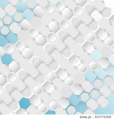 Simple blue background with connect hexagons Simple blue background with connect hexagons 64574268