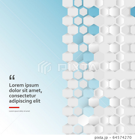 Simple blue background with connect hexagons Simple blue background with connect hexagons 64574270