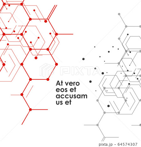 Hexagons connect abstract background. Geometric science and technology motion design. Vector illustration Hexagons connect abstract background. Geometric science and technology motion design. Vector illustration 64574307
