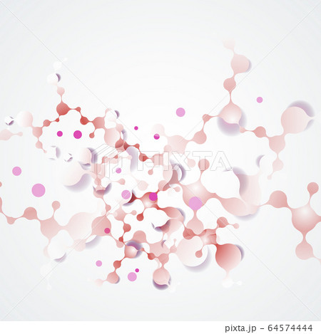 Abstract beautiful structure and DNA molecule 64574444