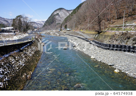 河川工事が進む安家川 64574938