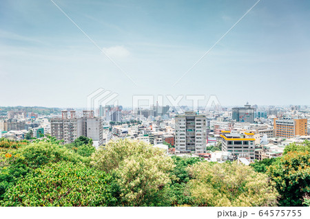 Changhua city view from Bagua Mountain Baguashan in Taiwan 64575755