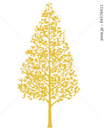 木 シルエットのイラスト素材