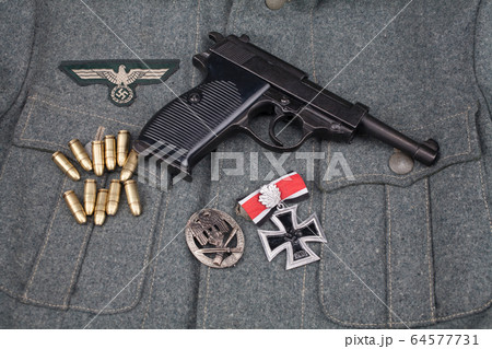 WWII era nazi german army 9 mm semi-automatic WWII era nazi german army 9 mm semi-automatic 64577731