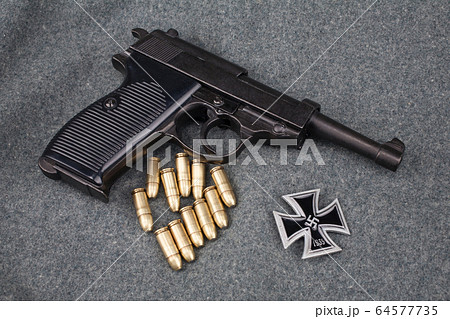 WWII era nazi german army 9 mm semi-automatic WWII era nazi german army 9 mm semi-automatic 64577735