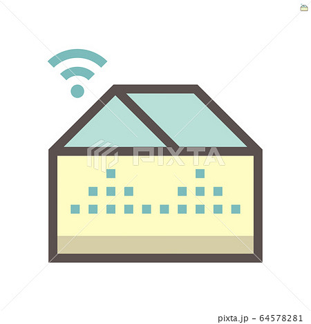 Smart farm and wireless technology vector icon Smart farm and wireless technology vector icon 64578281