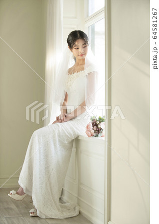 ウエディング 花嫁 窓際 64581267