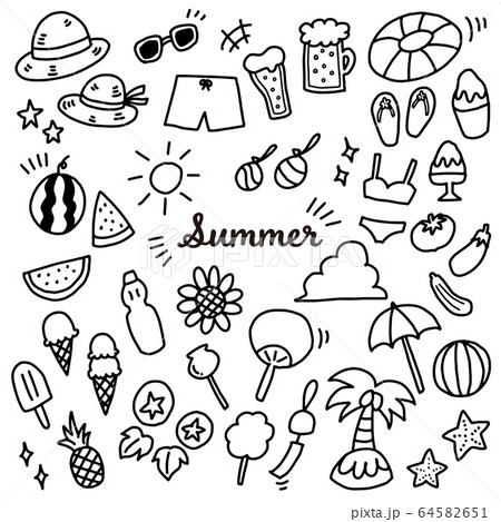 夏 素材 イラスト 夏 素材 イラスト 64582651