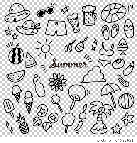 夏季素材圖 夏季素材圖 64582651