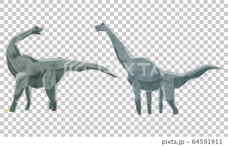ブラキオサウルス イラスト 64591911