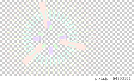 CG geometric Radial rectangular and line geometric background 64593191