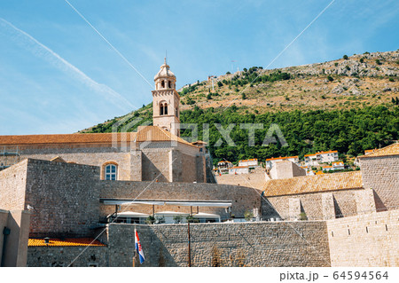 Dubrovnik old town medieval city walls in Croatia Dubrovnik old town medieval city walls in Croatia 64594564