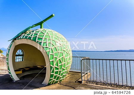 フルーツバス停:メロン 【長崎県諫早市小長井町】 フルーツバス停:メロン 【長崎県諫早市小長井町】 64594726