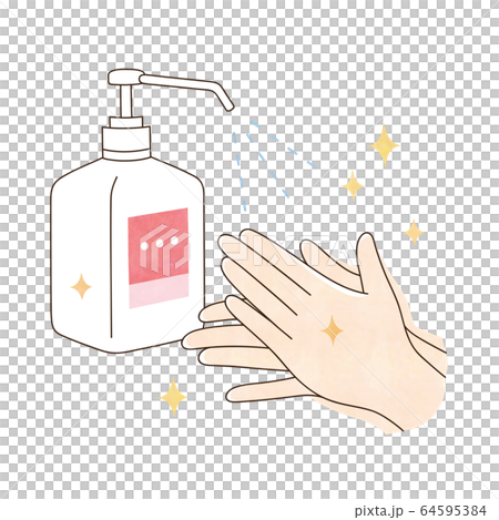 Alcohol disinfection clean hands Alcohol disinfection clean hands 64595384