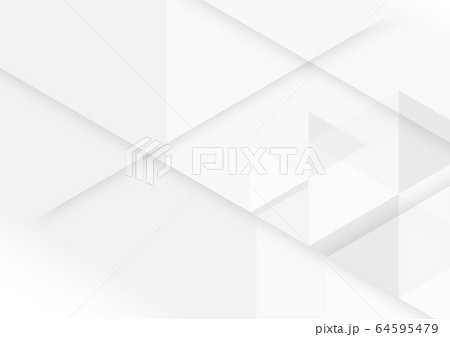 Abstract white and grey geometric technology design background. 64595479
