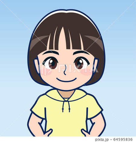 黄色い服着た子供 黄色い服着た子供 64595836