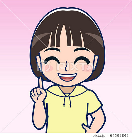 黄色い服着た子供 黄色い服着た子供 64595842