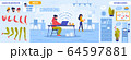 Coworking Space and Character Constructor Set 64597881