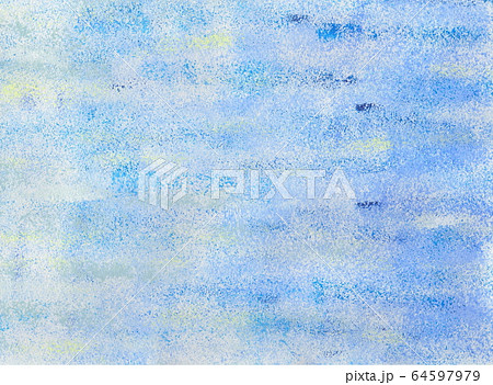 抽象的背景素材　青色系　壁の塗装風（イメージ） 64597979