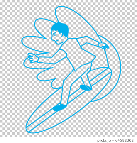 Sports men surfing 64598308