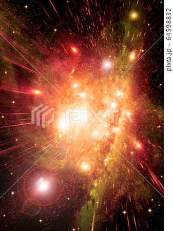 galaxy in a free space. 3D rendering galaxy in a free space. 3D rendering 64598832