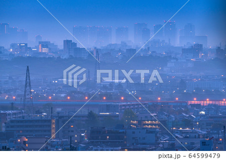 《東京都》自粛ムード・霧に包まれた東京 64599479