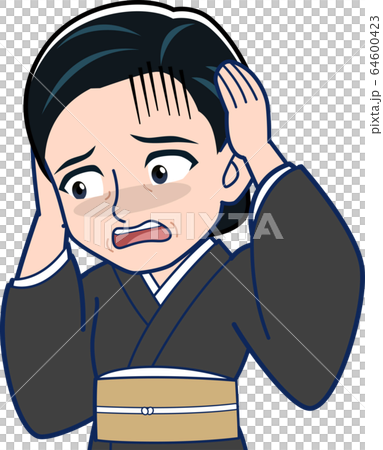 黑色和服的女人 64600423
