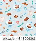 Cartoon baking seamless pattern 64600808