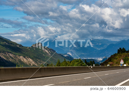 Landscape view at Le Paquier near Annecy in Landscape view at Le Paquier near Annecy in 64600900
