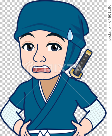 青い服の忍者 64601196