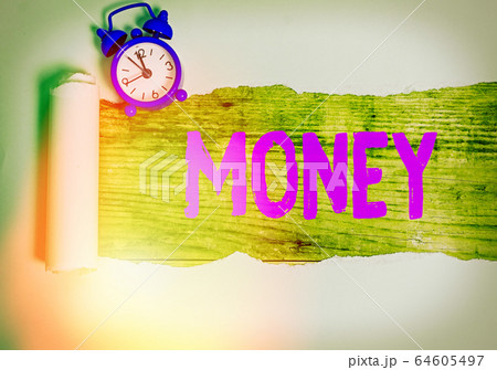 Text sign showing Money. Conceptual photo a 64605497