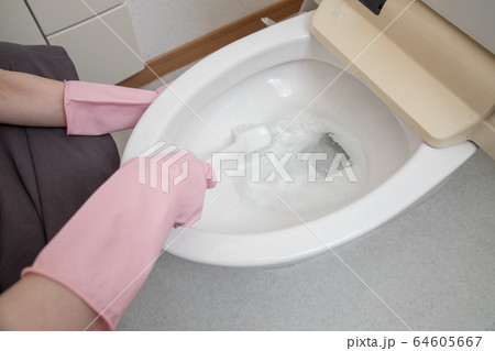 トイレ掃除 トイレ掃除 64605667