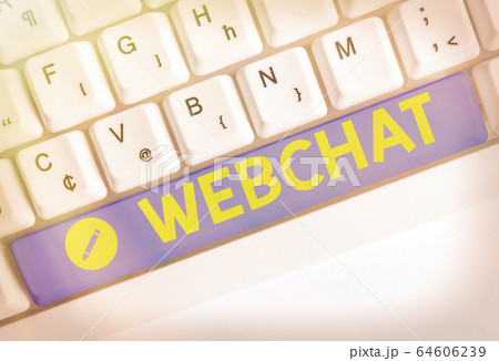 Word writing text Webchat. Business concept for Word writing text Webchat. Business concept for 64606239