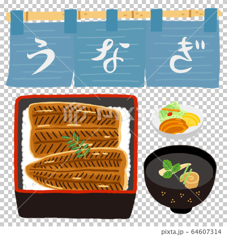 Noren, eel, eel, eel, liver suction, incense 64607314