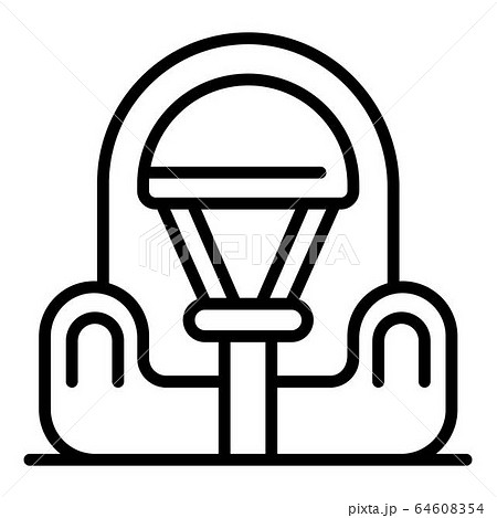 Mini baby car seat icon, outline style 64608354
