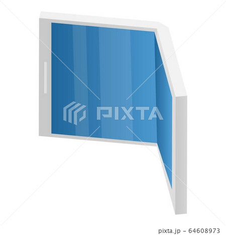 Flexible phone icon, isometric style Flexible phone icon, isometric style 64608973