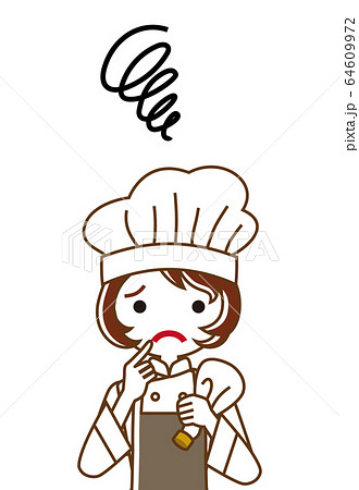 苛立つ女性パティシエ 64609972
