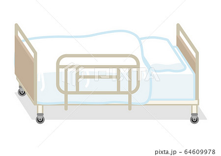病院用ベッドのイラスト素材
