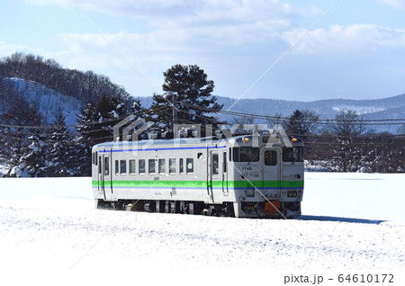 石北本線　伊香牛ー愛別　JR北海道　キハ40-1745（旭川） 64610172